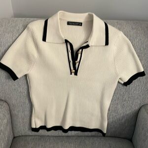 Collared Knit Top